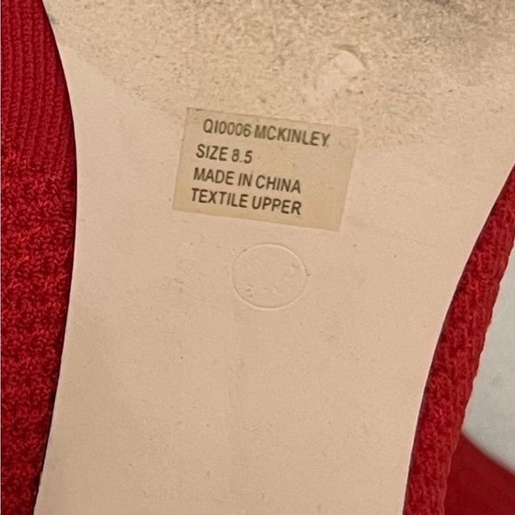 MIA McKinley Red Sock Boots Booties Size 8.5 - Picture 10 of 10